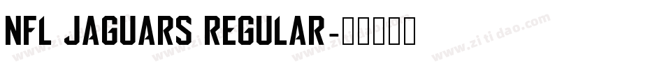 NFL Jaguars Regular字体转换